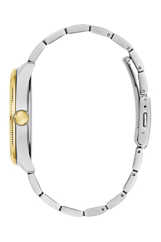 Stalen Quartz Horloge - Zilverkleurig en Goudkleurig