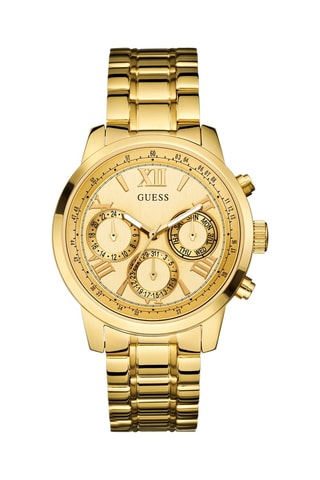 Stalen Quartz Horloge Goudkleurig