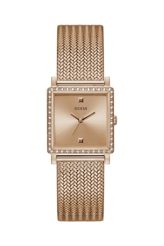 Stalen Quartz Horloge Roségoudkleurig