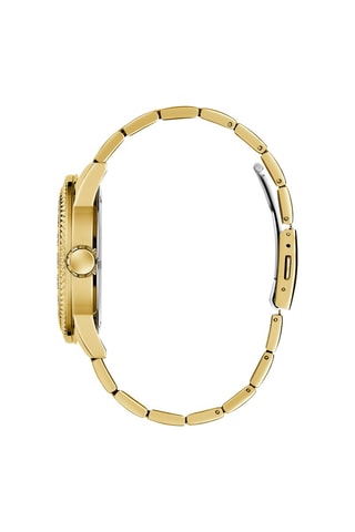 Stalen Quartz Horloge - Tachymeter - Goudkleurig