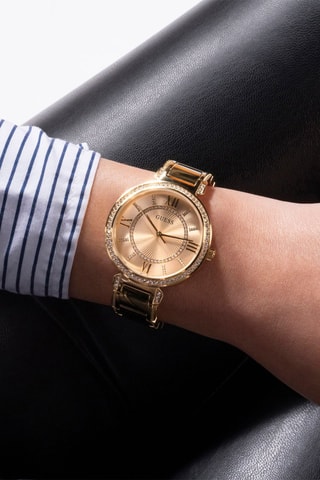 Stalen Quartz Horloge en 2 Leren Horlogebanden