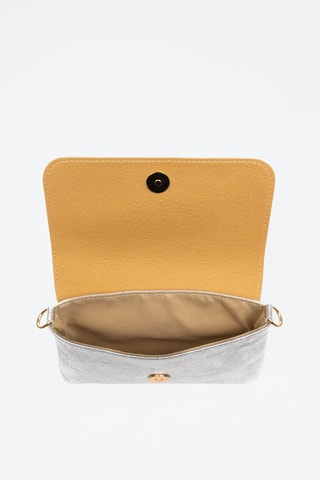 Sac bandoulière en cuir Arcevia - Argenté