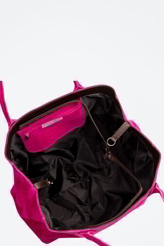 Mala cabaz de nobuck Fúcsia - Rosa
