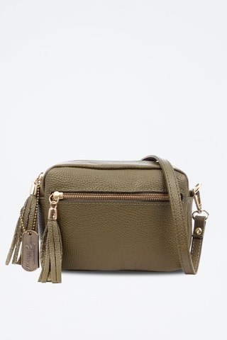 Sac bandoulière en cuir Delfina - Vert