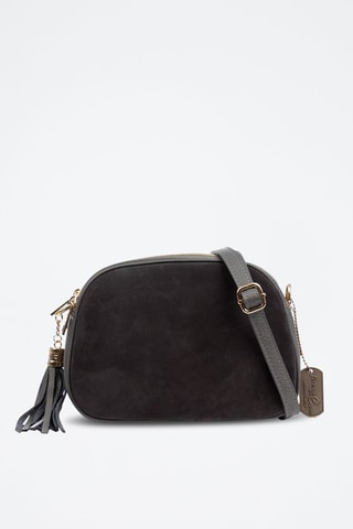 Sac bandoulière en cuir - Gris