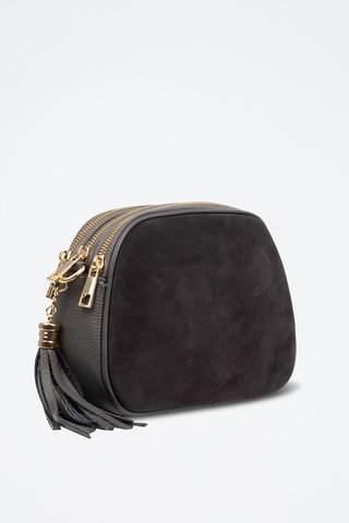 Sac bandoulière en cuir - Gris