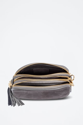 Sac bandoulière en cuir - Gris