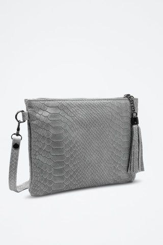 Sac bandoulière en nubuck - Gris