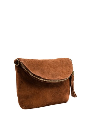 Sac bandoulière en nubuck Cenerente - Marron