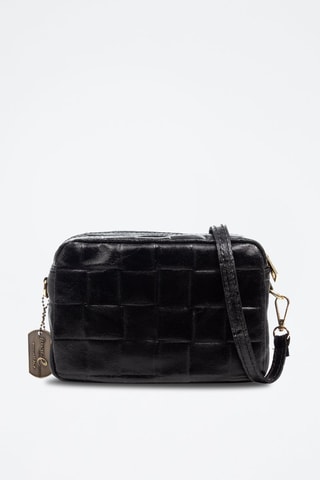 Sac bandoulière en cuir Degna - Noir