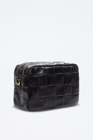 Sac bandoulière en cuir Degna - Noir