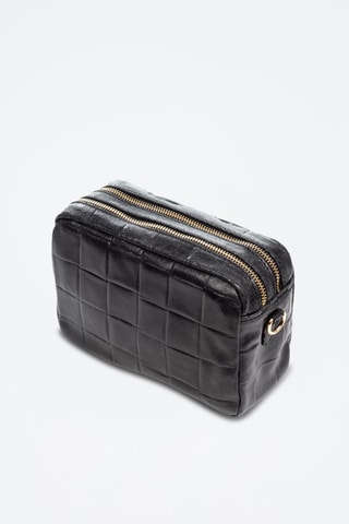 Sac bandoulière en cuir Degna - Noir