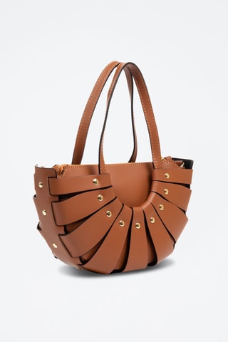 Sac à main en cuir Aquara - Marron