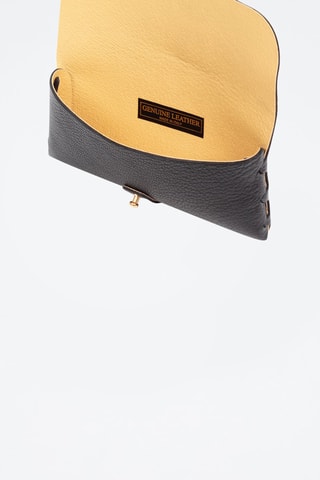 Pochette en cuir Argelato - Noir