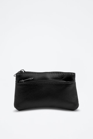 Porte-monnaie en cuir Atrani - Noir