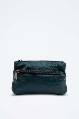 Porte-monnaie en cuir Atrani - Turquoise