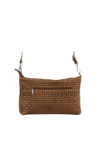 Sac bandoulière en cuir - Marron