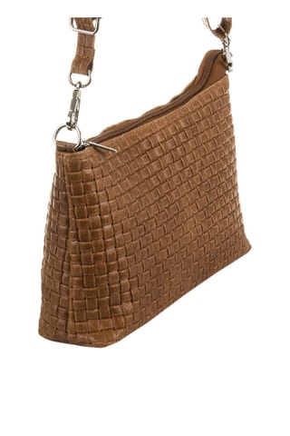 Sac bandoulière en cuir - Marron