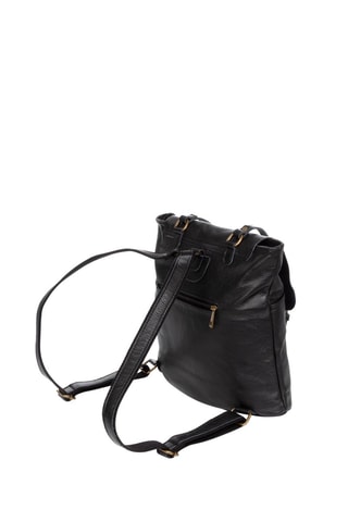 Mochila em couro Preto  - Preto
