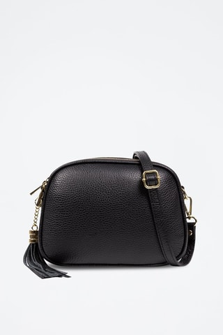 Sac bandoulière en cuir - Noir