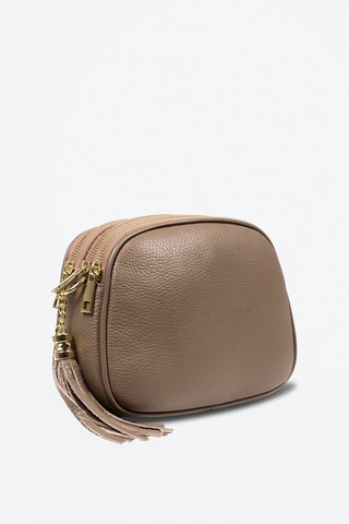 Sac bandoulière en cuir Aliminusa - Marron