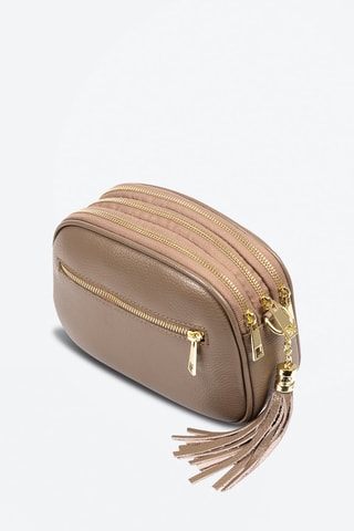 Sac bandoulière en cuir Aliminusa - Marron