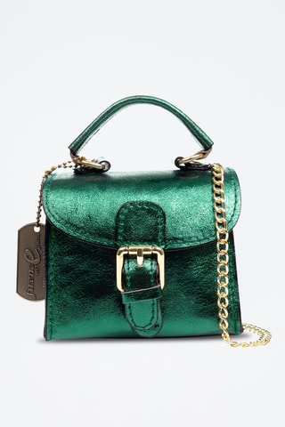 Sac à main métallisé en cuir Annicco - Vert