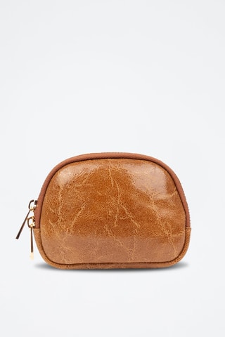 Porte-monnaie en cuir Baratili - Marron