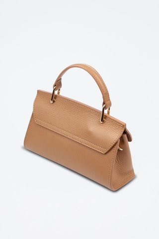 Sac à main en cuir Balestrino - Doré et gris