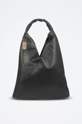 Mala de ombro Agnana - Preto - Preto e dourado