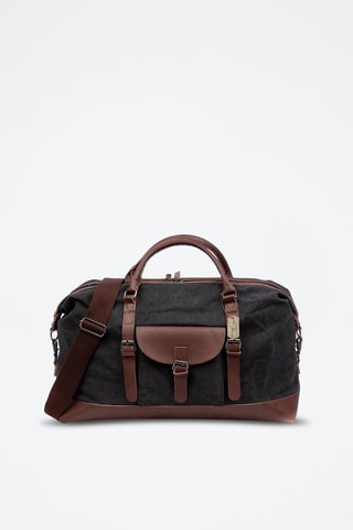 Saco de viagem Barbariga - Preto  - Preto e castanho