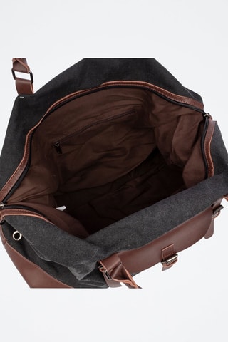 Saco de viagem Barbariga - Preto  - Preto e castanho