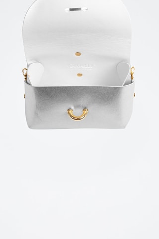 Sac bandoulière en cuir Aurora - Argenté