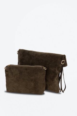 Sac à main en nubuck Amendolara - Vert