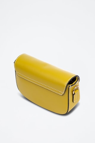 Sac bandoulière en cuir - Vert et doré