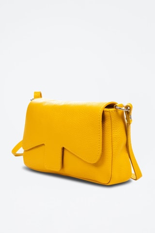 Sac bandoulière en cuir Arcade - Jaune