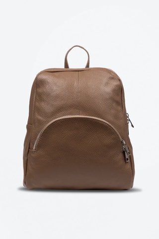 Mochila em couro Monastier - 
Toupeira - 