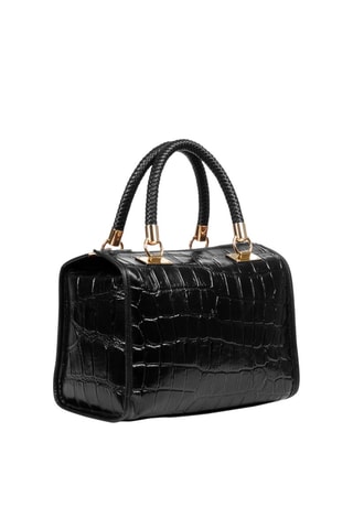 Sac à main en cuir - Noir et doré