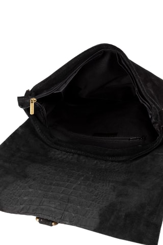 Sac bandoulière en cuir Daniela - Noir