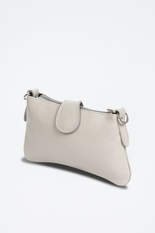 Sac bandoulière en cuir - Gris