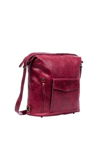 Sac bandoulière en cuir - Rouge