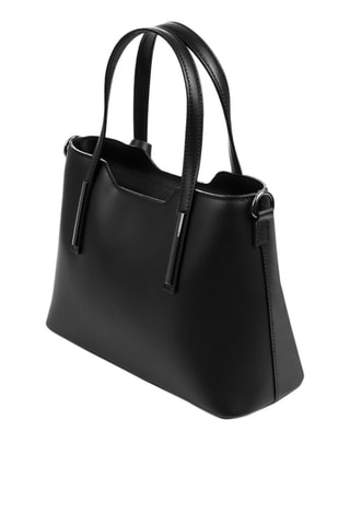 Mala shopper em couro Preto - 