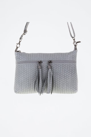 Sac bandoulière en cuir Genova - Gris