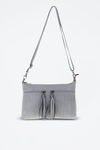 Sac bandoulière en cuir Genova - Gris