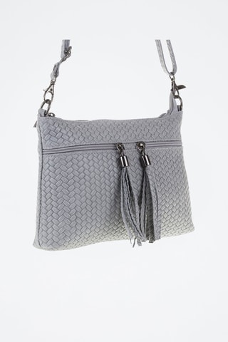 Sac bandoulière en cuir Genova - Gris