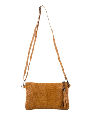 Sac bandoulière en cuir Deanna - Marron