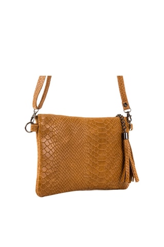 Sac bandoulière en cuir Deanna - Marron