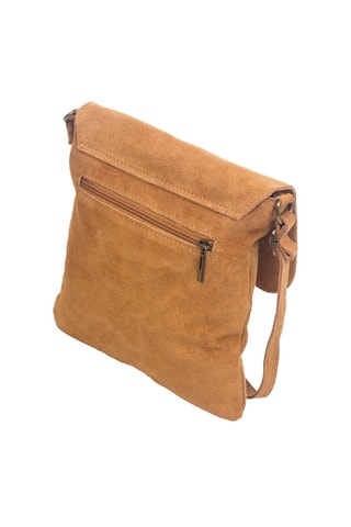 Sac bandoulière en nubuck  Firenze Artegiani - Marron et doré