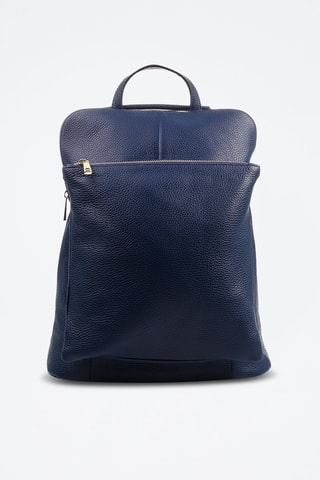 Mochila de couro Eva - Azul-marinho - 