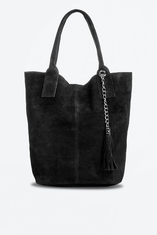 Sac porté épaule en cuir - Noir